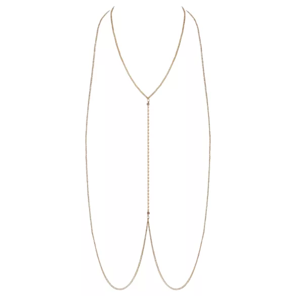 Cottelli - erotický body šperk - zlatá reťaz na telo