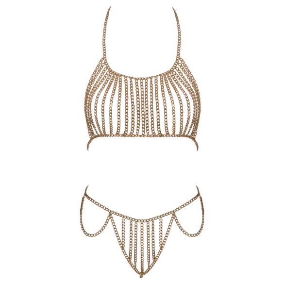 Cottelli - telozdobný šperk s retiazkami - zlatá