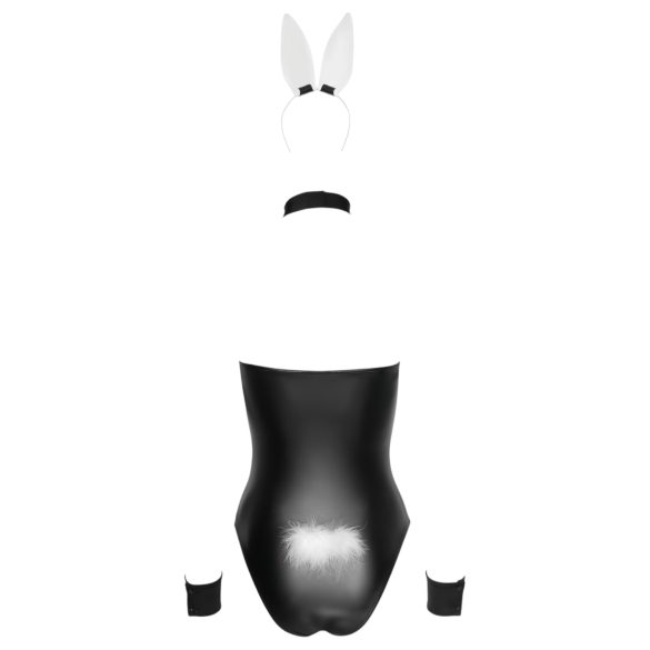 Cottelli - sexy kostým zajačika - lesklý 5-dielny set - L