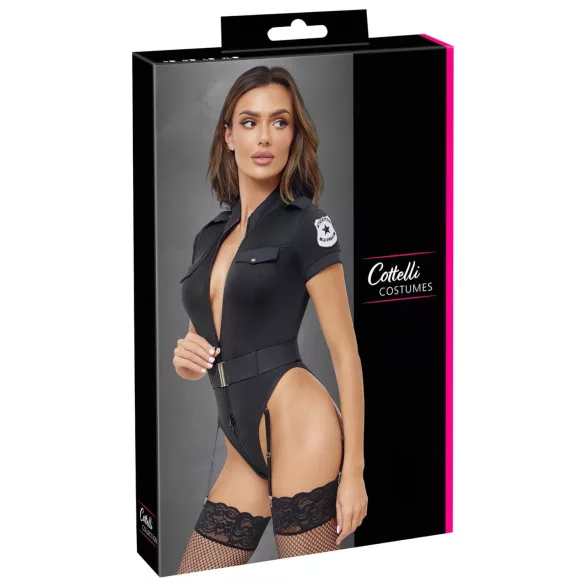 Cottelli - kostým policajtka - čierna - M