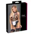 Cottelli - body slúžky so zásterou (čierne) - S - XL