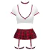Cottelli - kostým školáčky set (červeno-biely) - XL