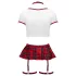 Cottelli - kostým školáčky set (červeno-biely) - XL