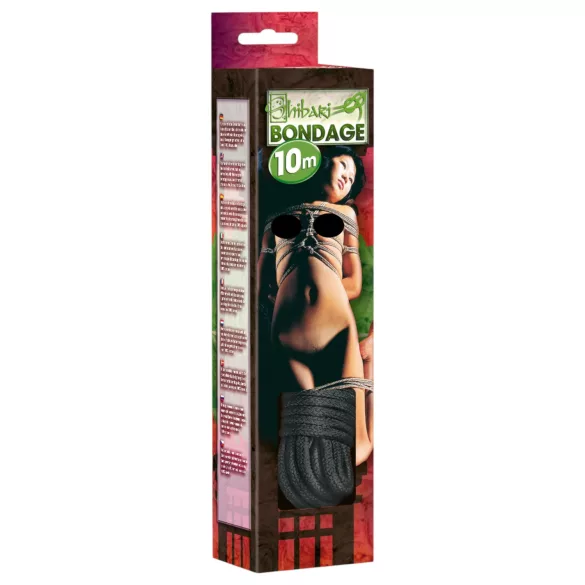 Shibari - Bondage lano - 10 m - čierne