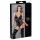 Cottelli Bondage - lesklé body s putami - čierne - L
