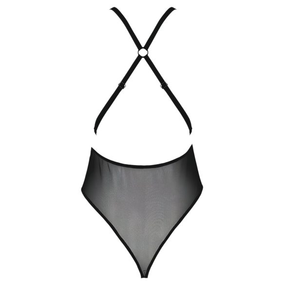 Passion Eco Zinnia - čipkované body (čierne) - L/XL