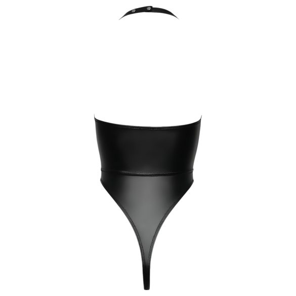 Cottelli Party - lesklé body s nákrčníkom (čierne) - M