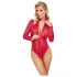 Cottelli - erotické body - hadí vzor - červené