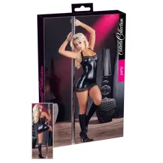   Cottelli - Party time - šaty s kravatou na krk (čierne) - L