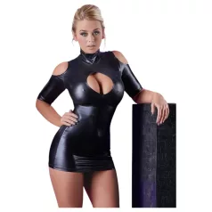 Cottelli - mini šaty s odhalenými ramenami - čierne - M