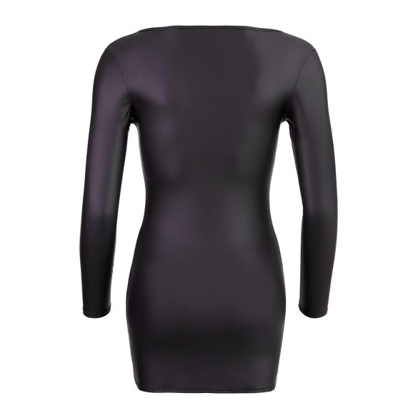 Cottelli - erotické šaty - zips so štrasmi - čierne - M