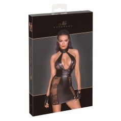 Noir - šnurovacie mini šaty (čierne)