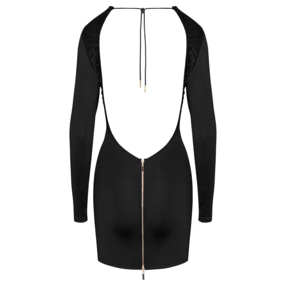 Cottelli - minišaty s otvoreným chrbtom - čierne - L