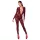 Noir Kink Royal - transparentný catsuit - červená