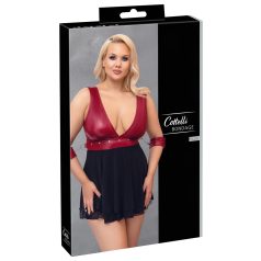 Cottelli Bondage Plus Size - červený babydoll