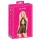Kissable - babydoll s golierom - čipka - čierna - L/XL