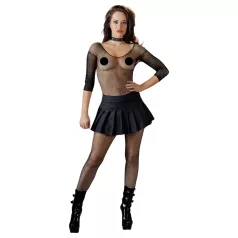 Cottelli - mini sukňa s volánmi - čierna