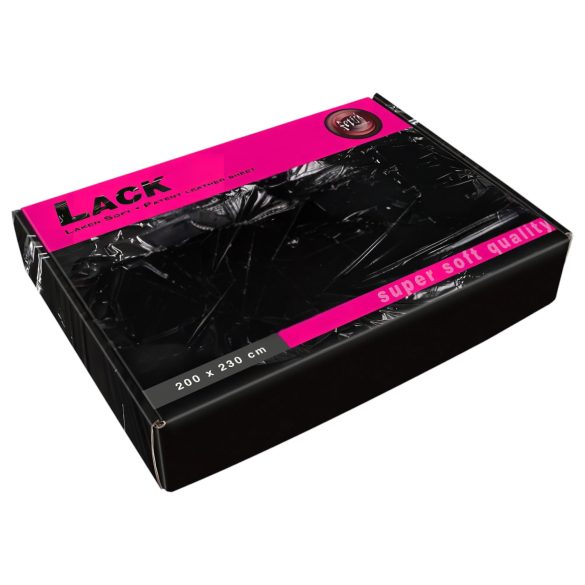 Lakovaná plachta - super mäkká - 200x230cm (čierna)