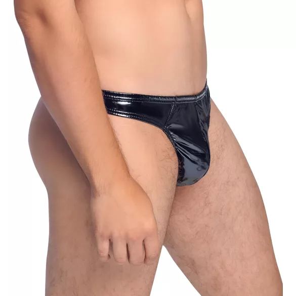 Black Level - pánske tanga - lakované - čierne