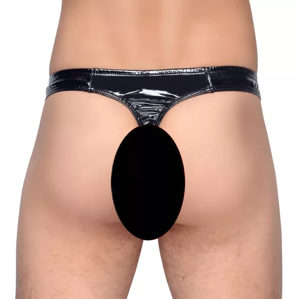 Black Level - pánske tanga - lakované - čierne