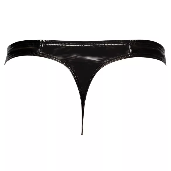 Black Level - pánske tanga - lakované - čierne