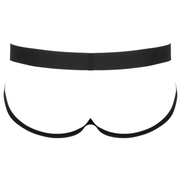 Black Level - pánske jock slipy so zipsom - čierne - M