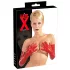 LATEX - unisex dlhé rukavice - latex - červené - L