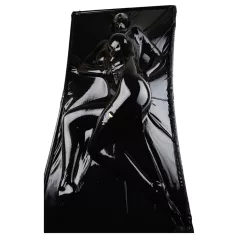 Late X - latexové vákuové lôžko (čierne)