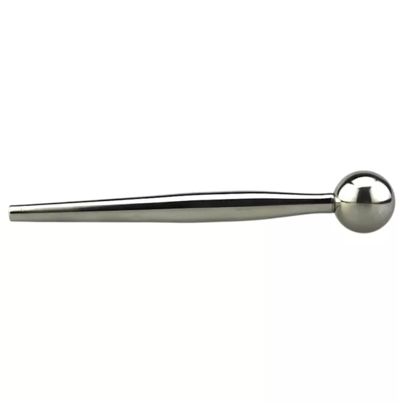 FukR - dilatátor do penisu s guľôčkami - kovový - 8 cm - strieborný