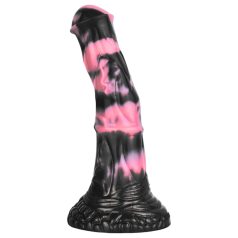   Bad Horse - dildo v tvare konského penisu - silikón - 18 cm - čierno-ružový