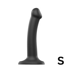 Strap-on-me Dual S - dvojvrstvové dildo (čierne)