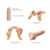 Strap-on-me M - dvojvrstvové dildo s prísavkou (telovej farby)