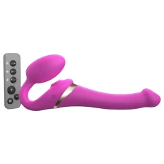   Strap-on-me S - pripínací vibrátor s vlnami vzduchu - ružový