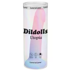   Dildolls Utopia - realistický dildo s prísavkou - silikón, farebný