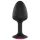Dorcel Geisha Plug Ruby L - análny kolík s ružovým kameňom (čierny)