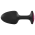 Dorcel Geisha Plug Ruby L - análny kolík s ružovým kameňom (čierny)