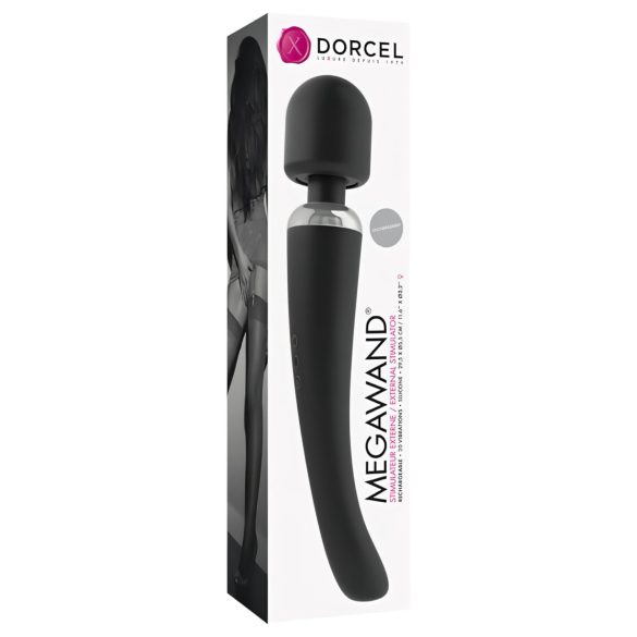 Dorcel Megawand - nabíjateľný masážny vibrátor (čierny)