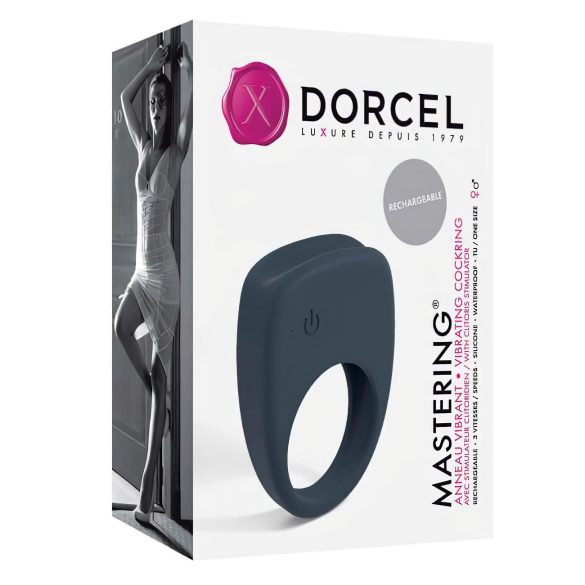 Dorcel Mastering - akumulátorový vibračný erekčný krúžok (sivý)