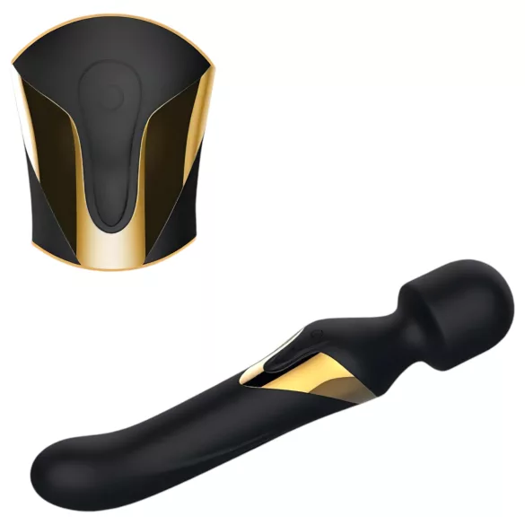 Dorcel - vibrátor a masážny prístroj 2v1 - duálny orgazmus - čierny