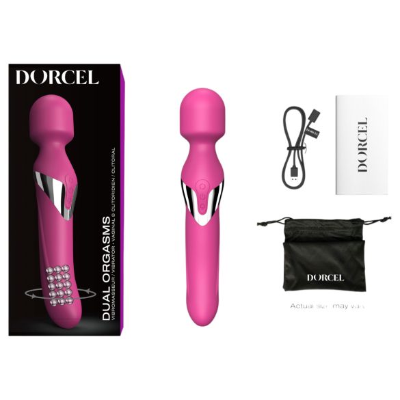 Dorcel Dual Orgasms - akumulátorový, 2v1 masážny vibrátor (ružový)