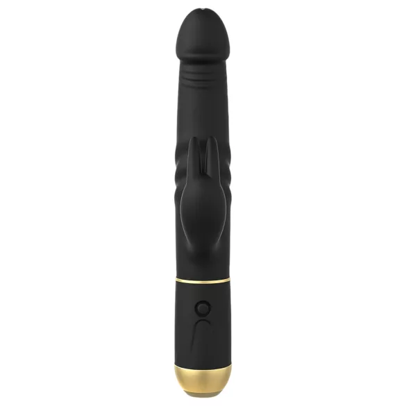 Dorcel - vibrátor s pohyblivým klitorisovým stimulátorom - čierny
