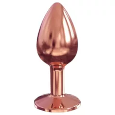   Dorcel Diamond Plug S - hliníkový análny kolík - malý (ružovozlatý)