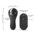 Dorcel Discreet Vibe + - akumulátorový, rádiový klitoris vibrátor (čierny)