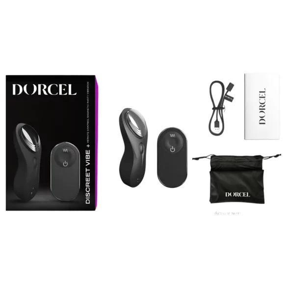 Dorcel Discreet Vibe + - akumulátorový, rádiový klitoris vibrátor (čierny)