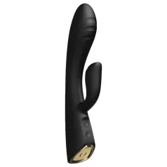   Dorcel Flexi Rabbit - hrejivý vibrátor s klitorisovou ramenou (čierna)