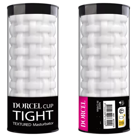Dorcel Cup Tight - masturbátor pre mužov s perličkovým kanálikom (biely)