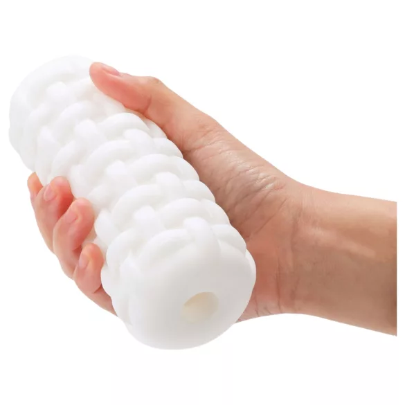 Dorcel Cup Tight - masturbátor pre mužov s perličkovým kanálikom (biely)
