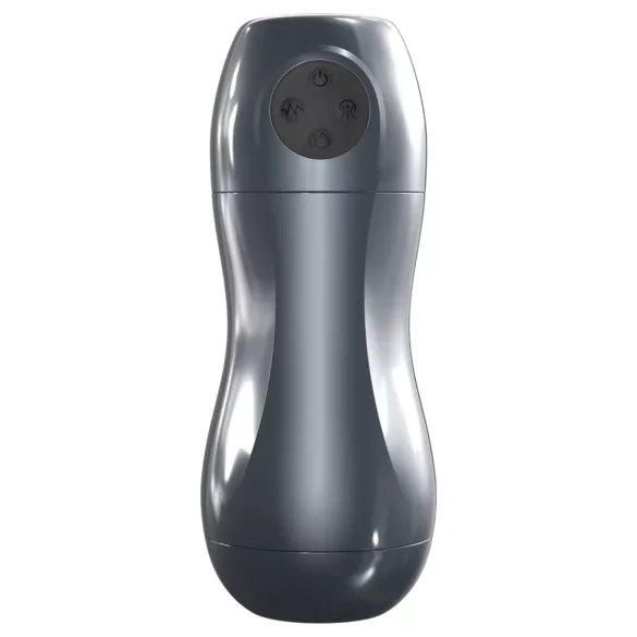Dorcel Blowjoy Vibe - vákuový a vibračný akumulátorový masturbátor (sivý)