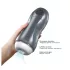 Dorcel Blowjoy Vibe - vákuový a vibračný akumulátorový masturbátor (sivý)