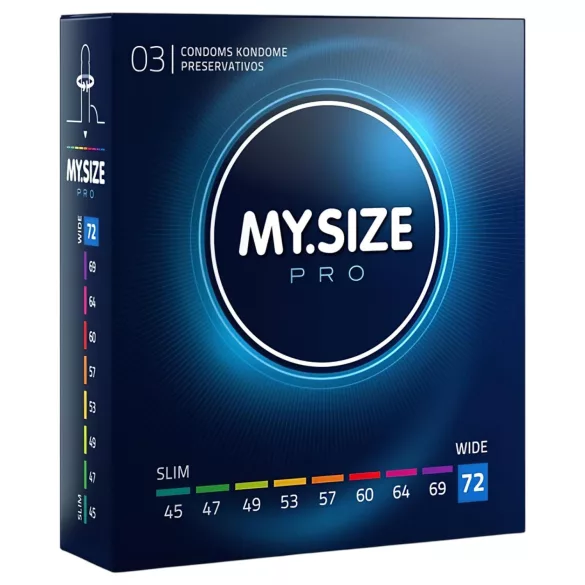 My.Size PRO - kondóm na mieru - 72 mm (3 ks)